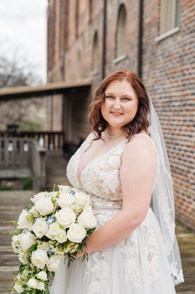 bride in wedding dress