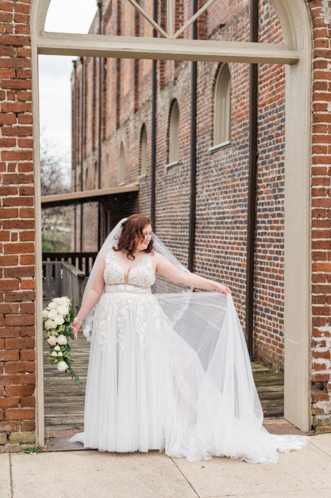 bride in wedding dress