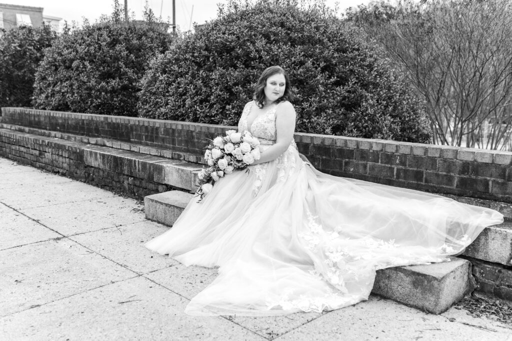 bride in wedding dress