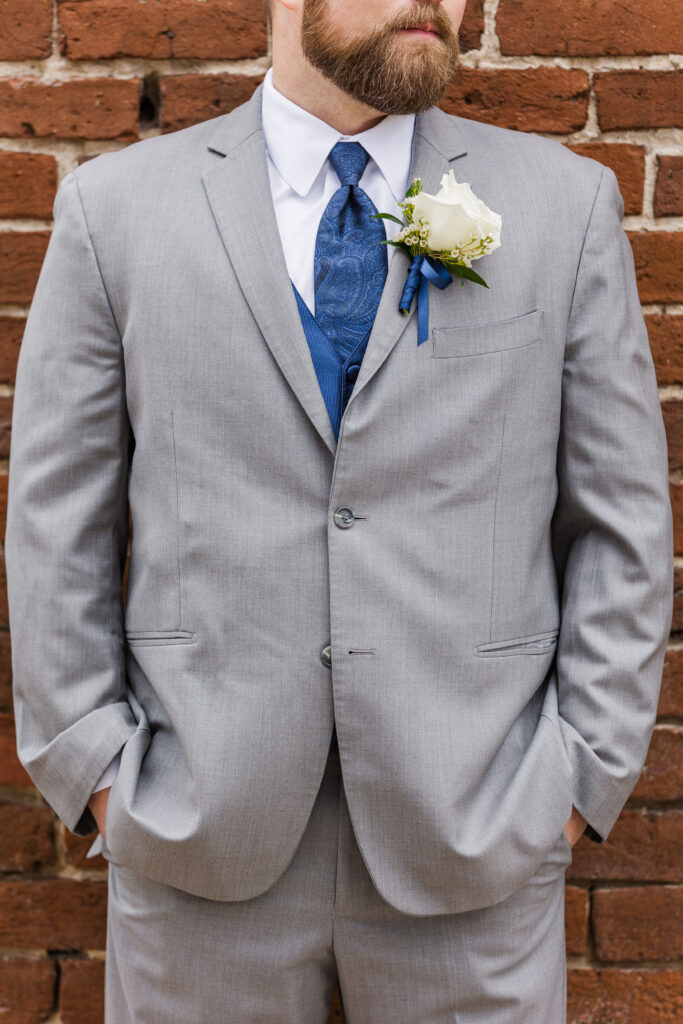 groomsmen in gray suits