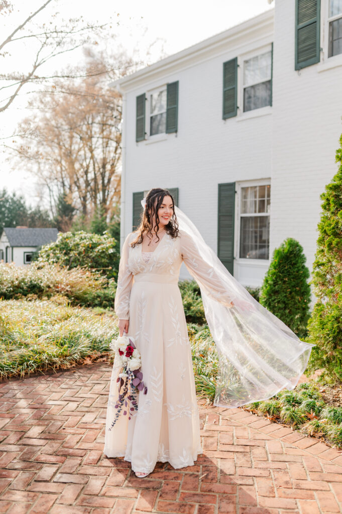 bride with veil