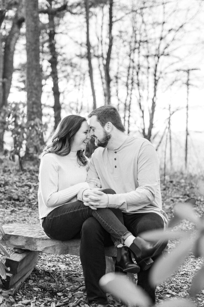 couple smiling at each other