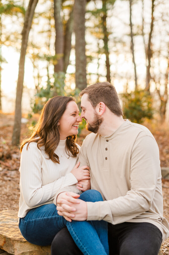 couple smiling at each other