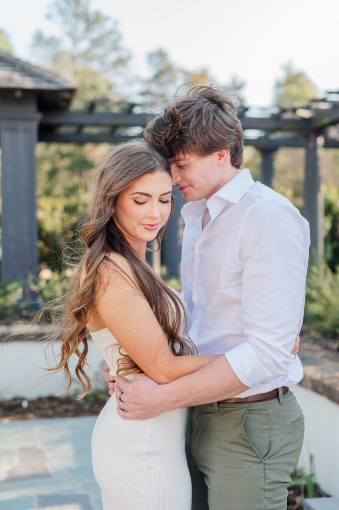 couple with foreheads together