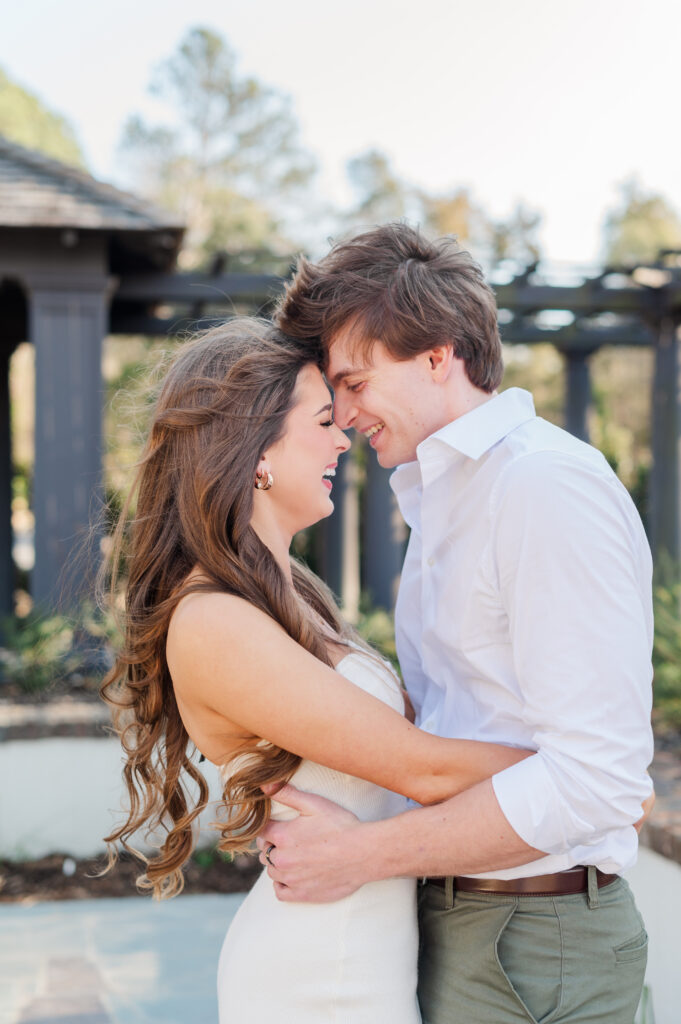 couple with foreheads together