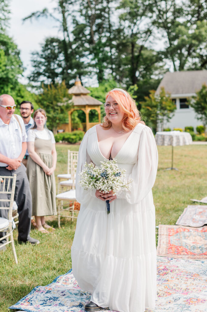 bride walking down aisle