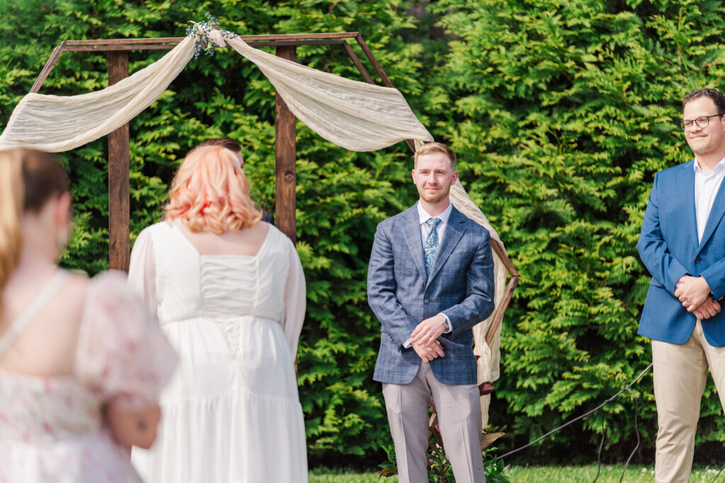 groom crying