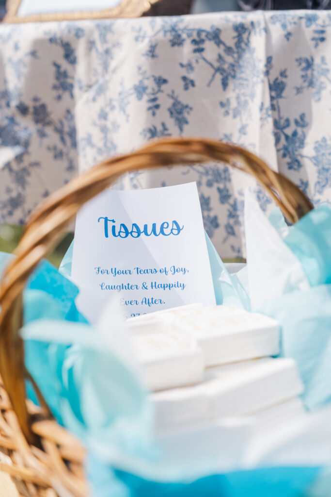 tissues wedding favor