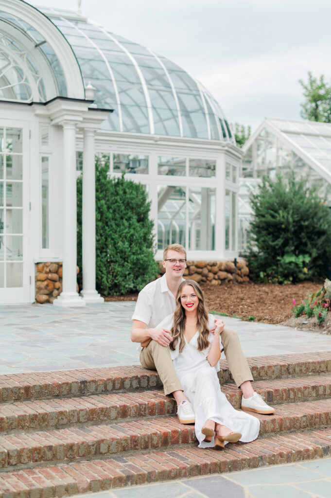 reynolda gardens engagement session