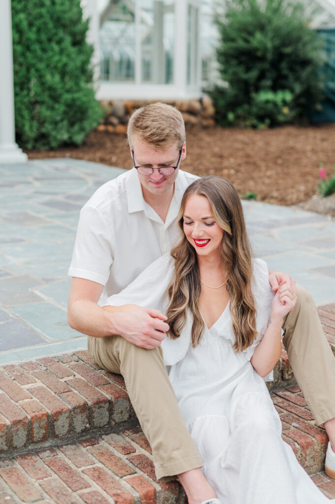 reynolda gardens engagement session