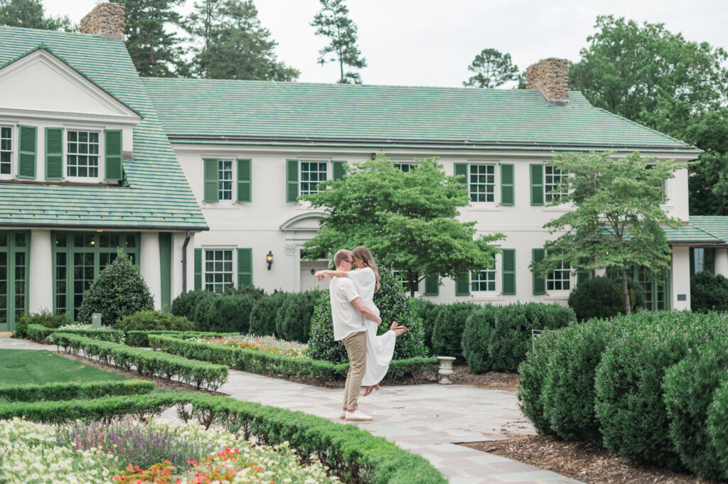 reynolda gardens winston salem engagement session