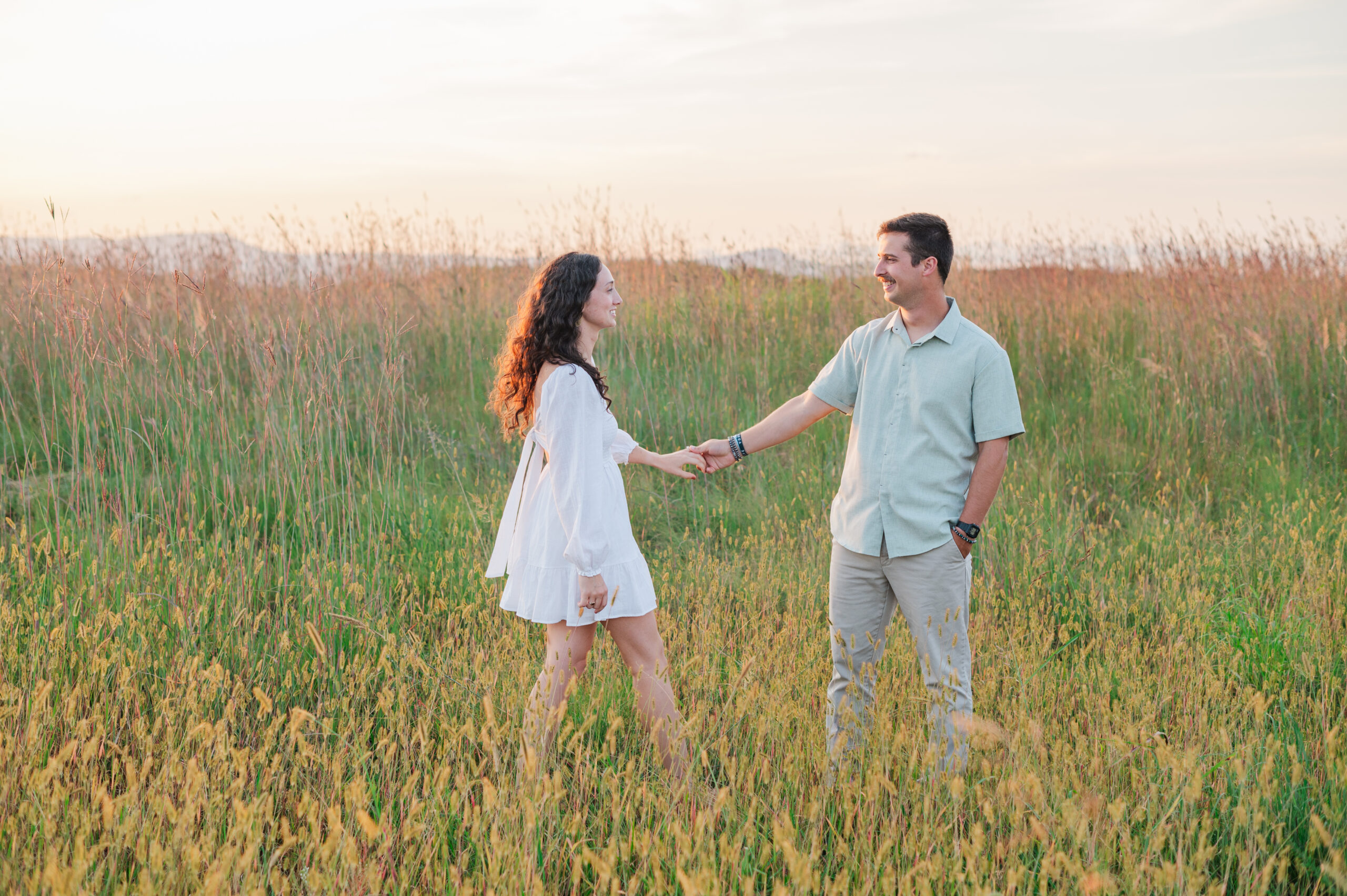 twirling pose engagement