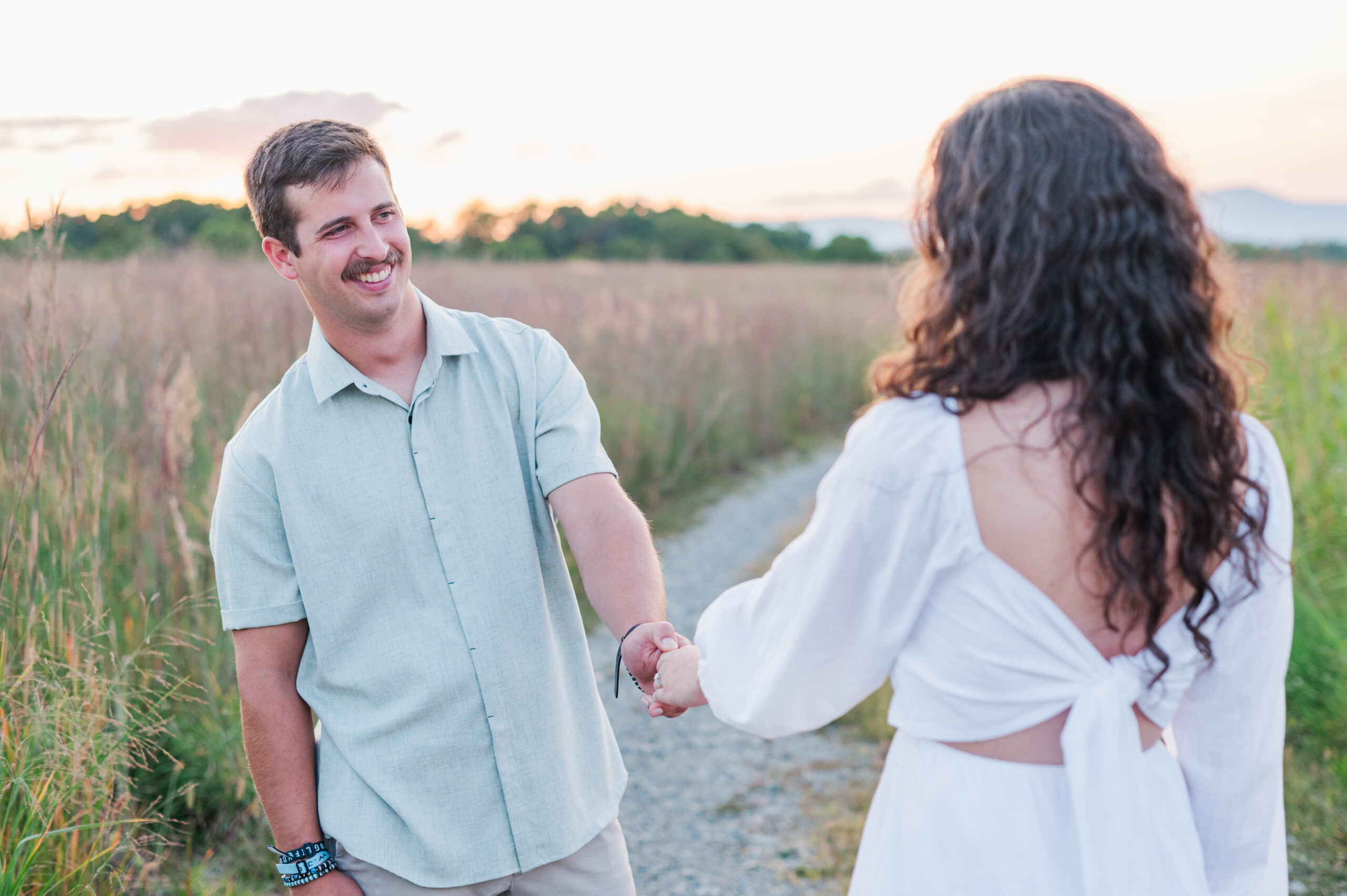 roanoke virginia sunset engagement