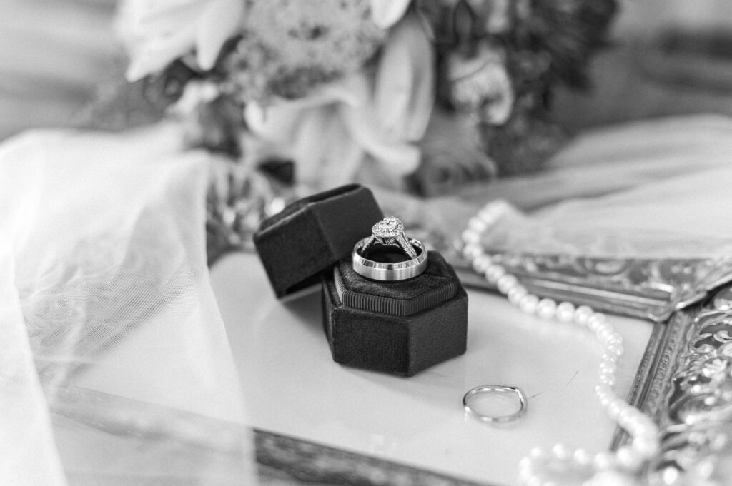 black and white ring photo