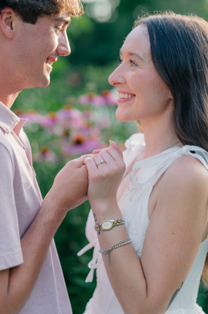kernersville botanical gardens engagement