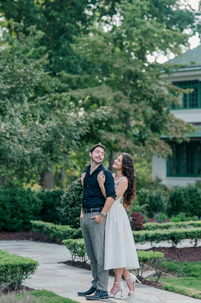 reynolda gardens engagement session inspiration