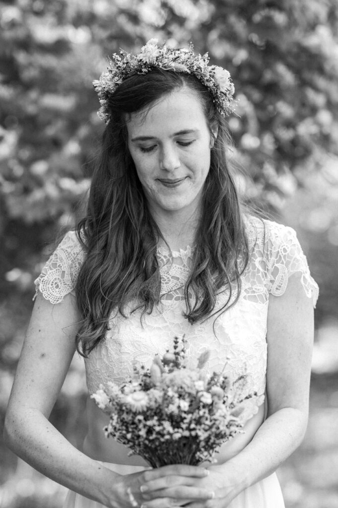Bridal Portraits in Black and White
