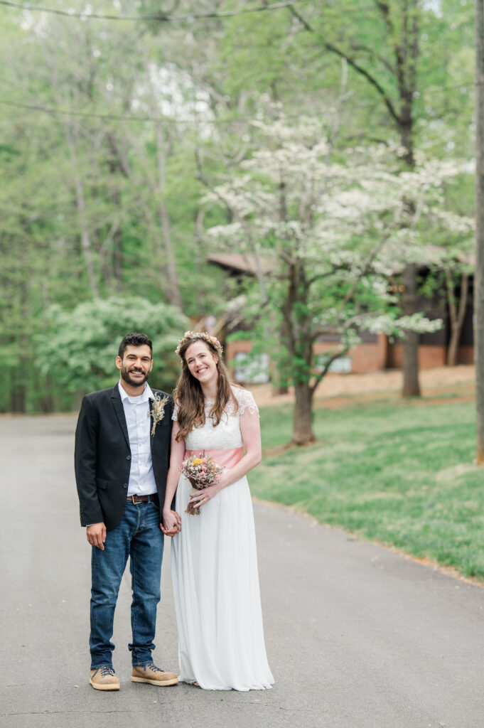 Tanglewood Park Walnut Hall Bride and Groom