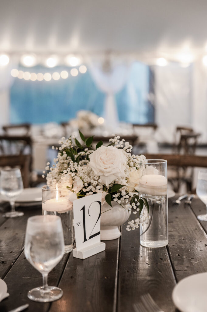 Summerfield farms wedding reception details