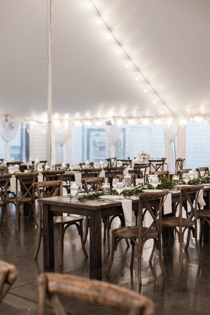 Summerfield farms wedding reception table