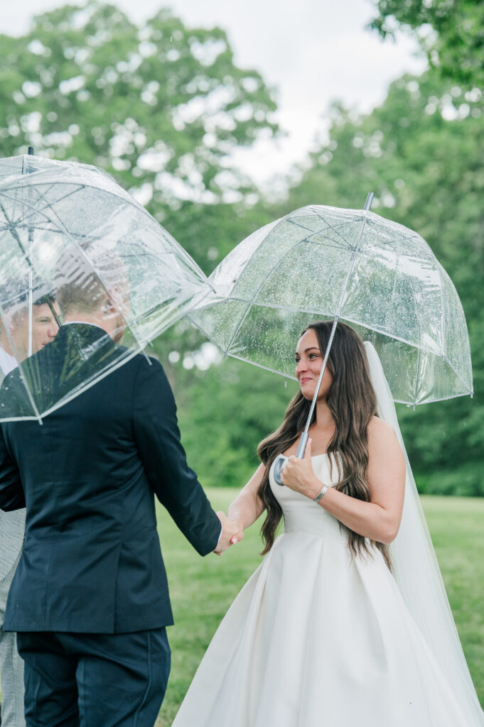 Summerfield farms wedding ceremony under oak tree