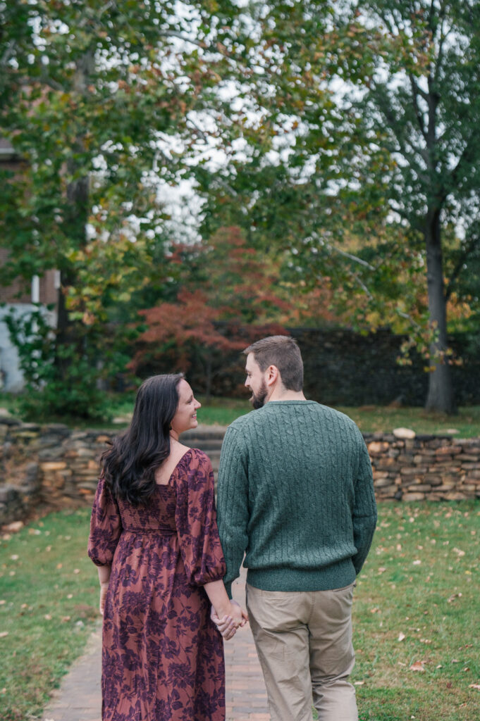 Old Salem fall engagement session