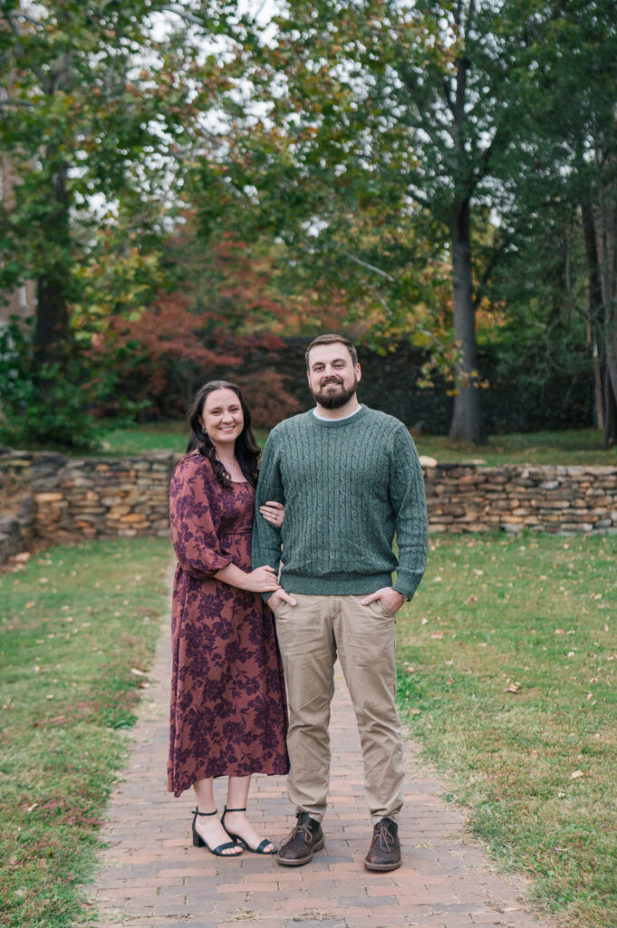 Old Salem fall engagement session