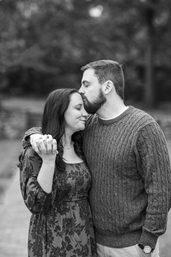 Old Salem gardens black and white