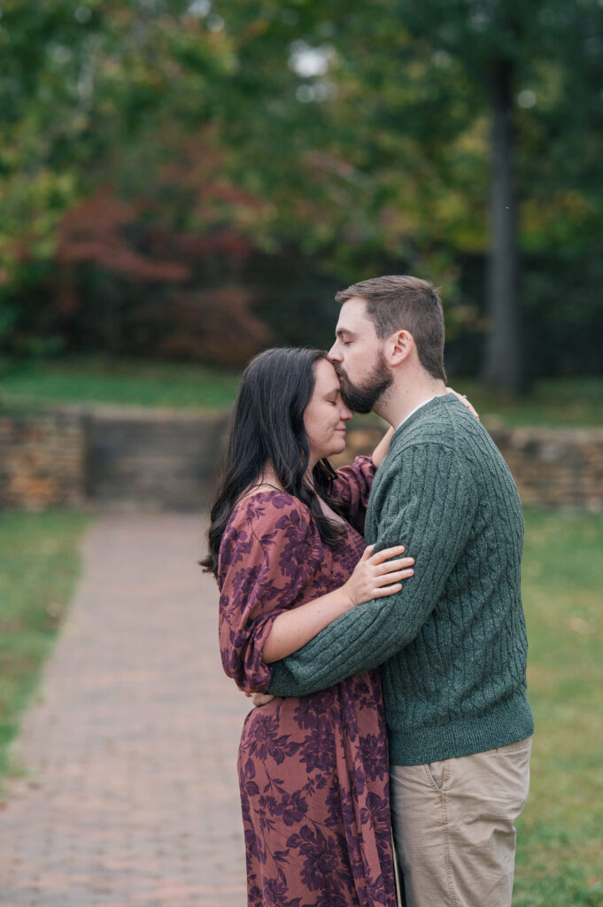 Old Salem gardens engagement