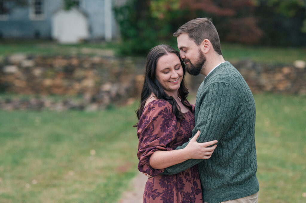 Old Salem gardens engagement