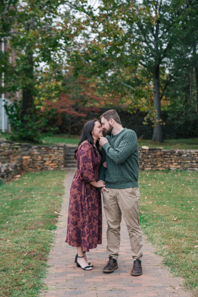 Old Salem fall engagement session