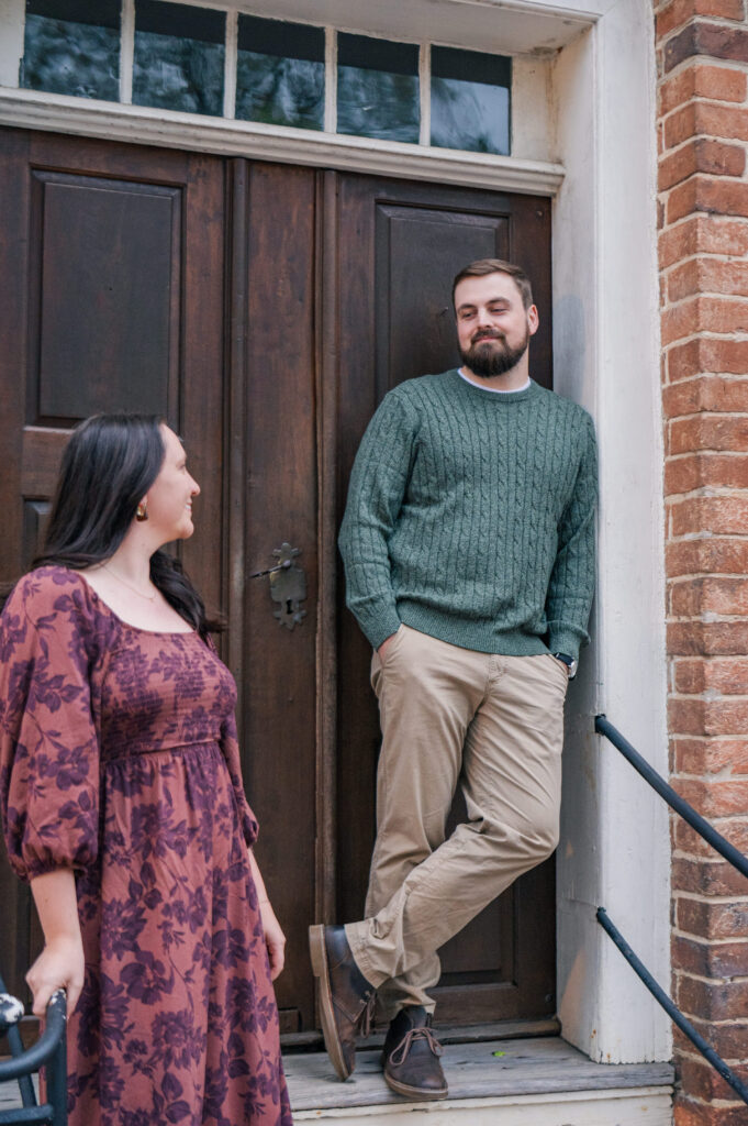 Downtown Old Salem engagement