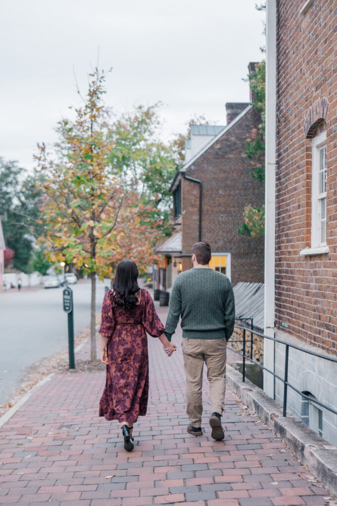 Downtown engagement photos