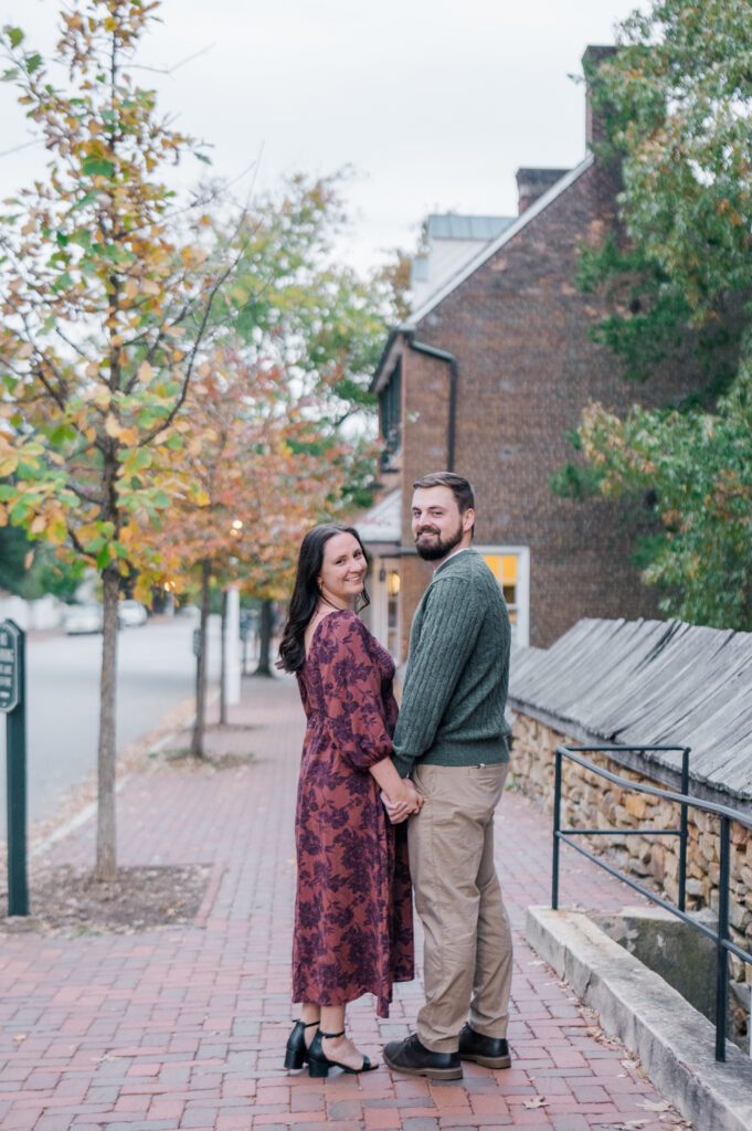 Downtown engagement photos