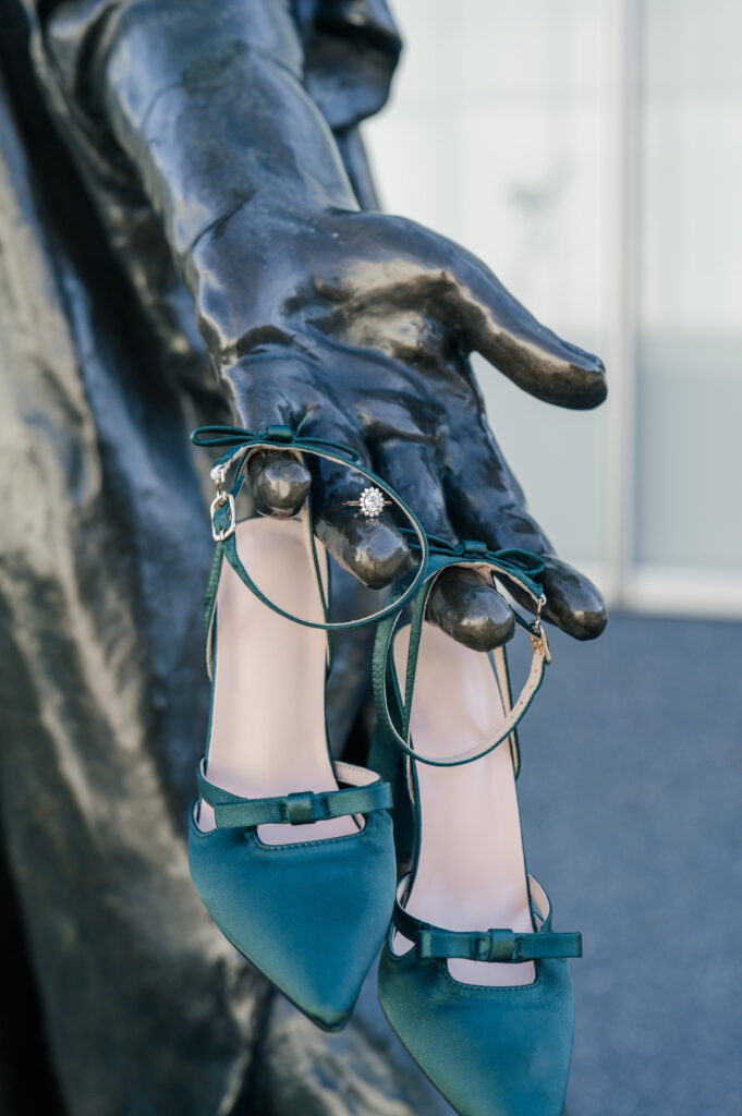 raleigh elopement details shoes