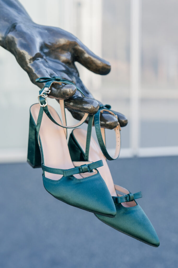 raleigh elopement details shoes