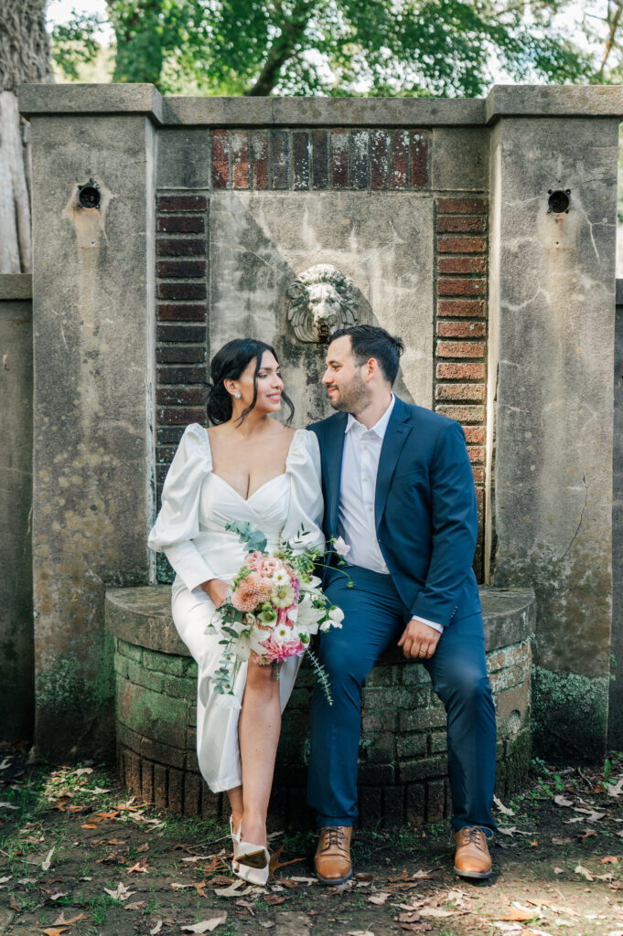 Bride and Groom eloping in North Carolina
