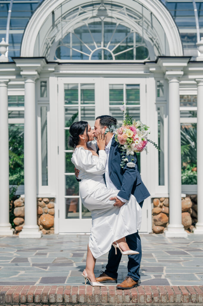 Winston Salem Summer Garden Elopement