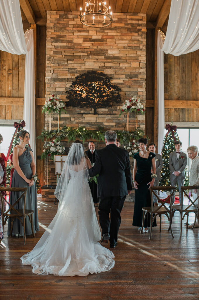Indoor ceremony at Experience Oakhaven