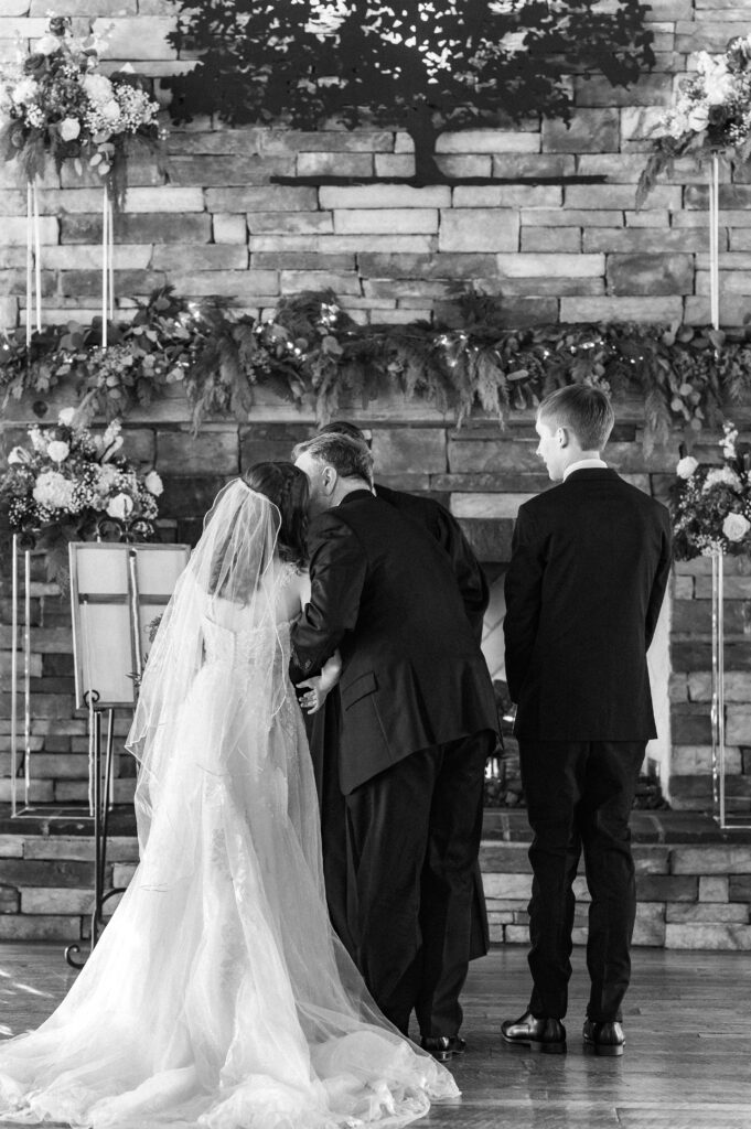 Indoor ceremony at Experience Oakhaven