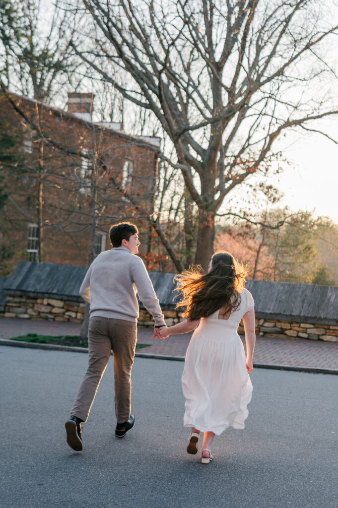downtown Winston Salem engagement