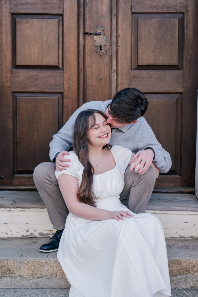 Downtown Old Salem engagement